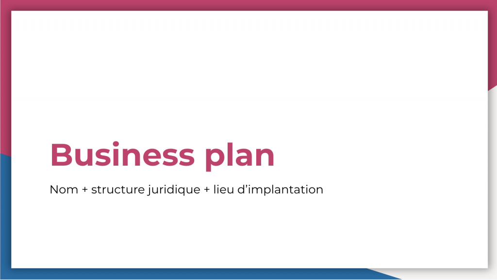 Business plan modèle